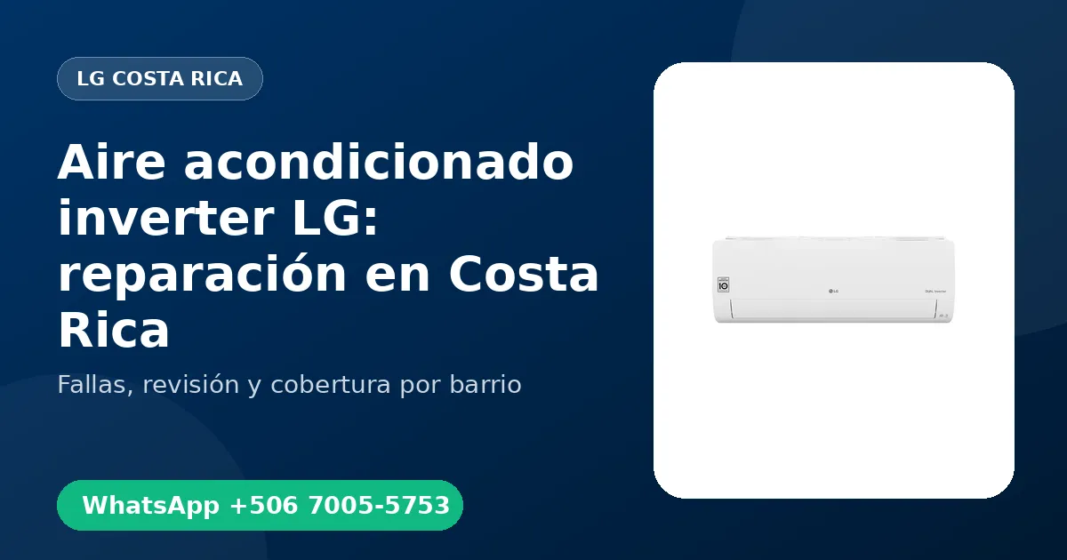 Aire acondicionado inverter LG en Hatillo