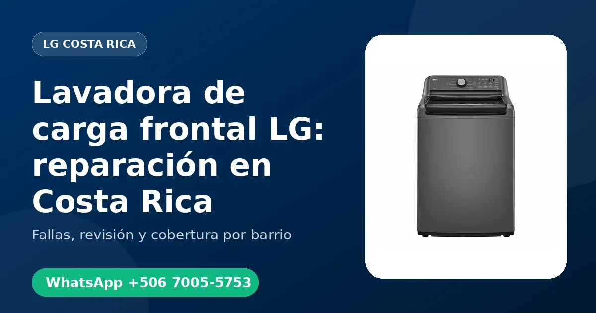 Lavadora de carga frontal LG en Hatillo