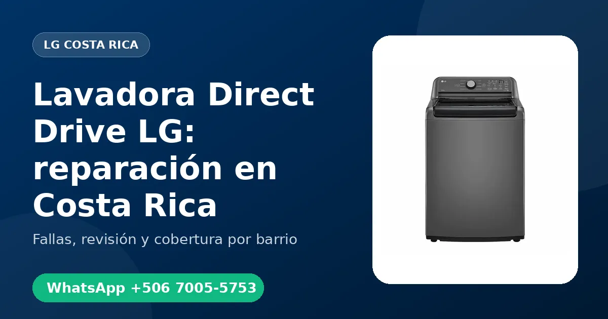 Lavadora Direct Drive LG en Hatillo