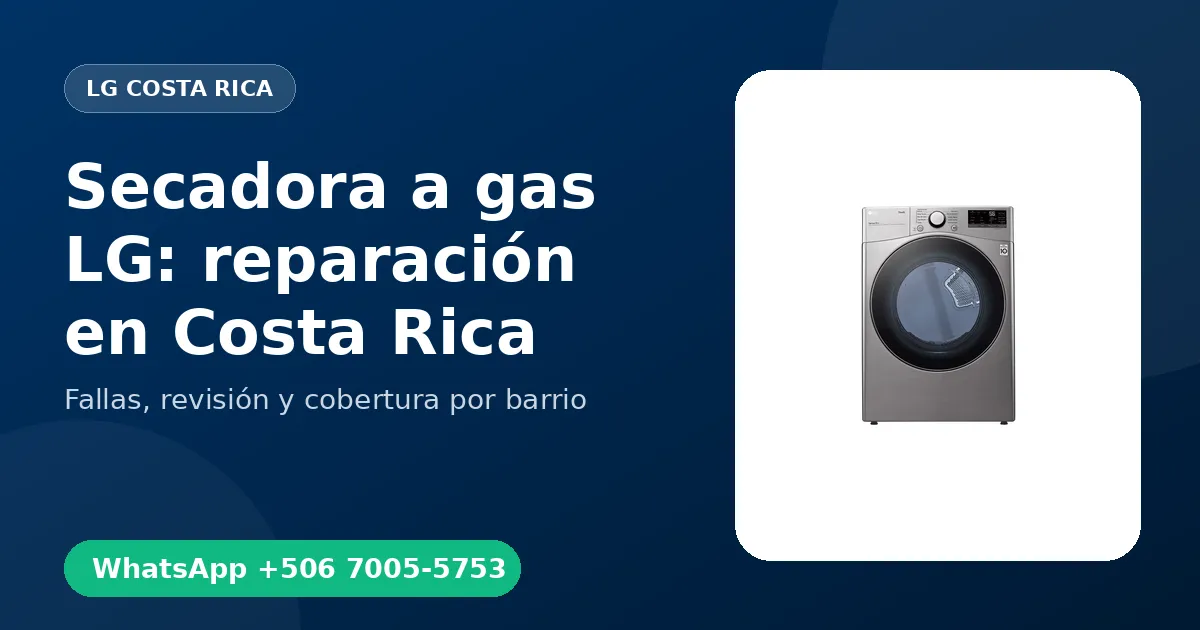 Secadora a gas LG en Hatillo