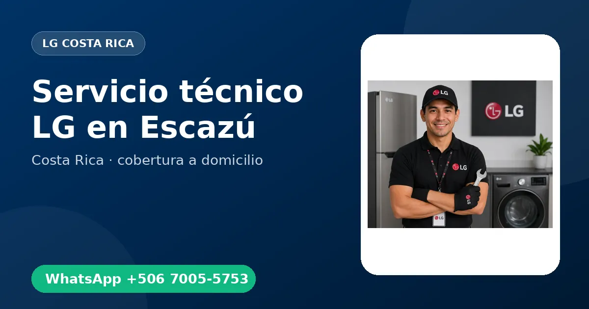Técnico a domicilio LG en Escazú