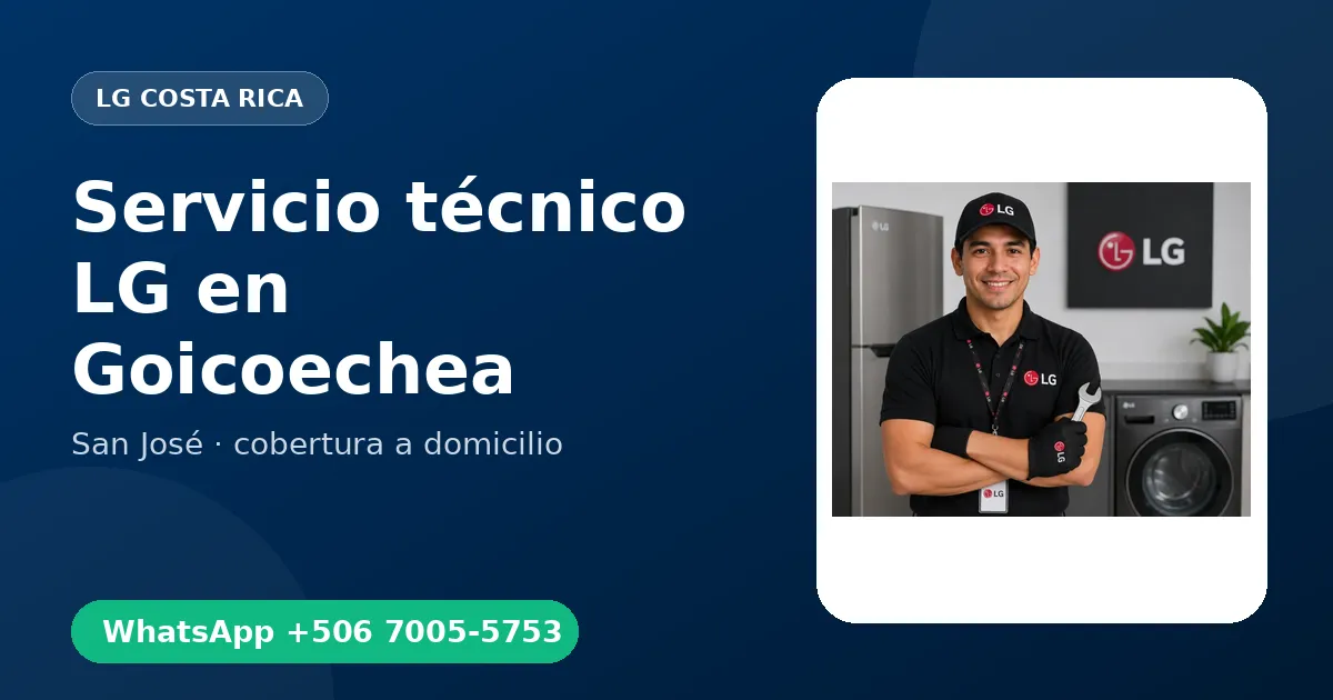Servicio a domicilio LG en Goicoechea