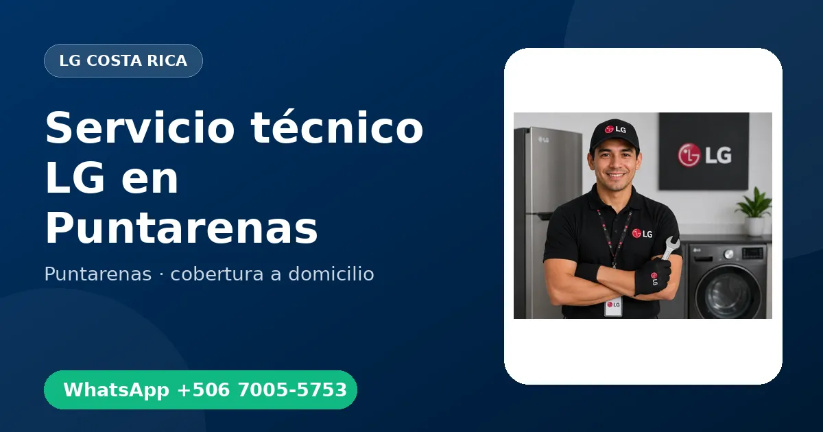 Técnico a domicilio LG en Puntarenas