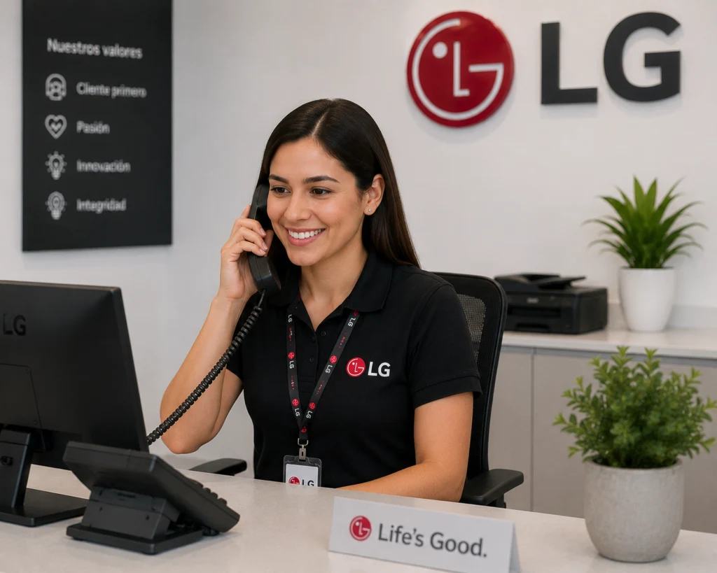 Agente de Soporte Femenina LG