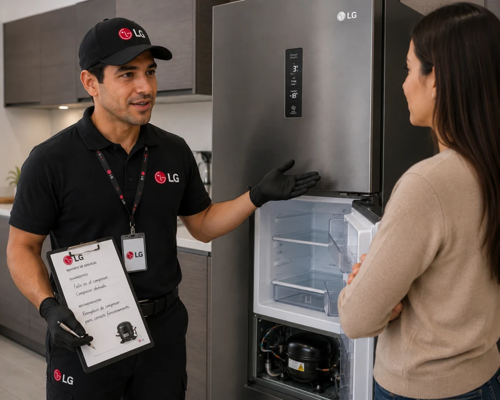 Asistente de diagnóstico técnico predictivo LG en Costa Rica