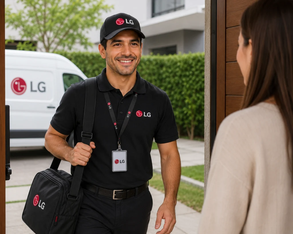 Técnico autorizado de LG Costa Rica listo para asistencia técnica a domicilio